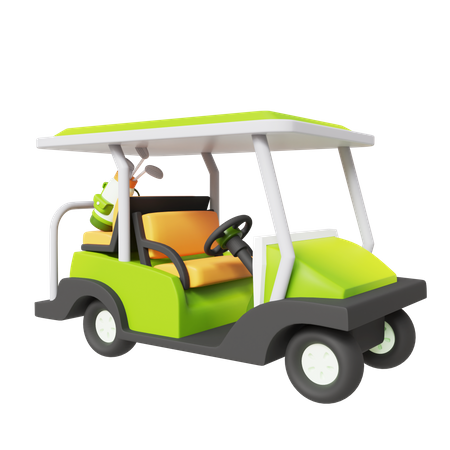 Veículo de golfe  3D Icon