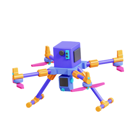 Veículo drone  3D Icon