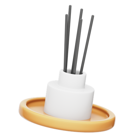 Vela aromática  3D Icon