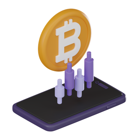 Candelabro bitcoin  3D Icon