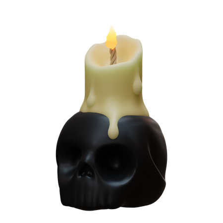 Vela de calavera  3D Illustration