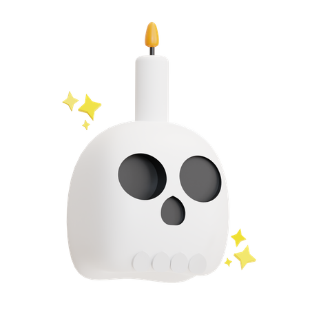 Vela de calavera  3D Icon