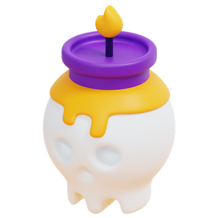 Vela de calavera  3D Icon