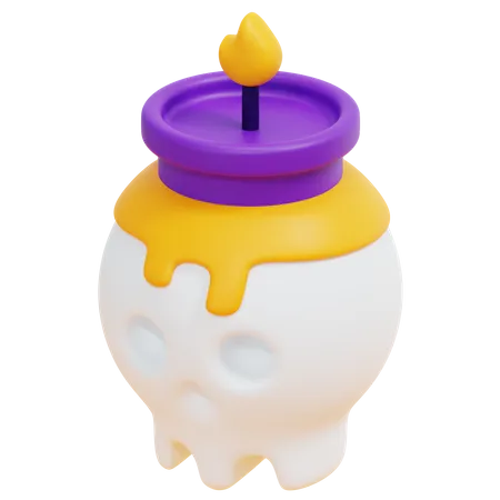 Vela de calavera  3D Icon