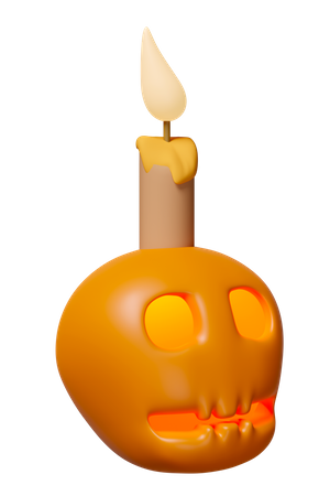 Vela de calavera  3D Icon