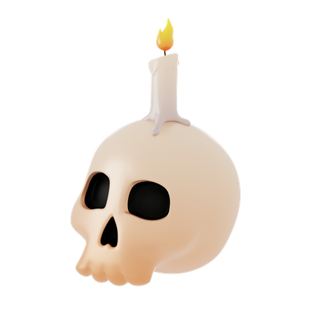 Vela de calavera  3D Icon