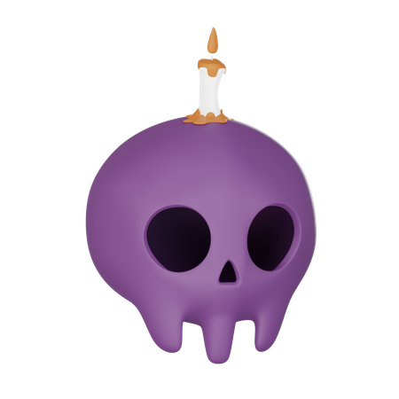 Vela de calavera  3D Icon