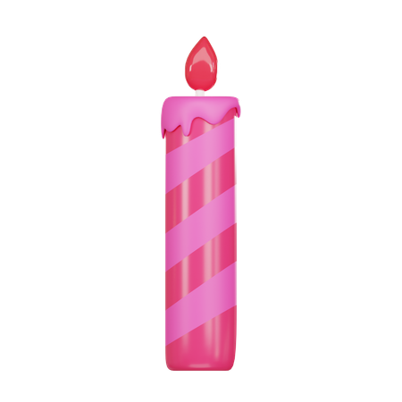 Vela de aniversário  3D Icon