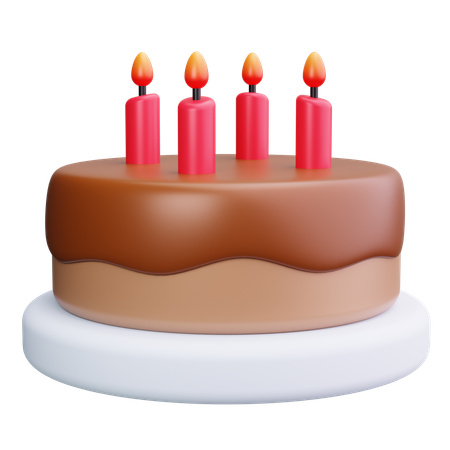 Vela de aniversário  3D Icon