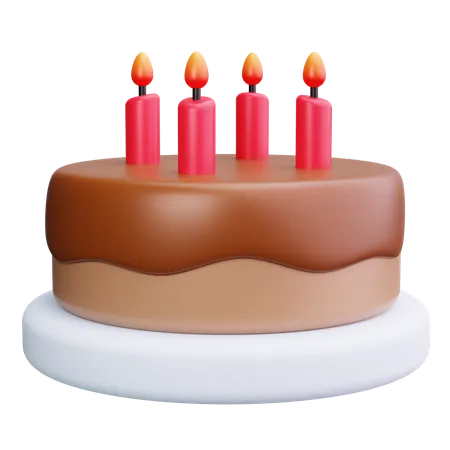 Vela de aniversário  3D Icon