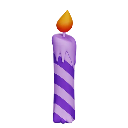 Vela de aniversário  3D Icon