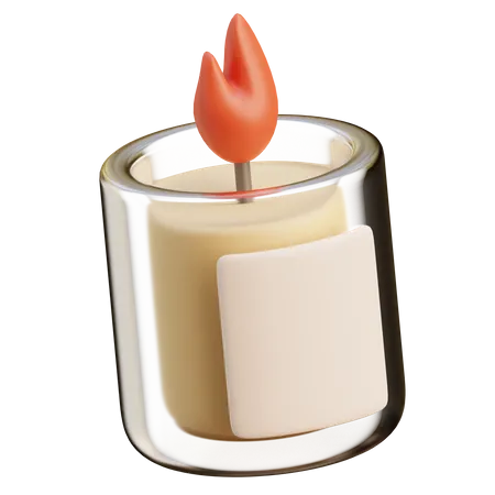 Vela de aromaterapia  3D Icon