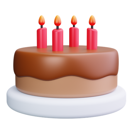 Vela de cumpleaños  3D Icon