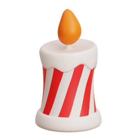 Vela de cumpleaños  3D Icon
