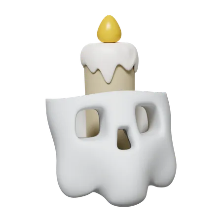 Vela do dia das bruxas  3D Icon