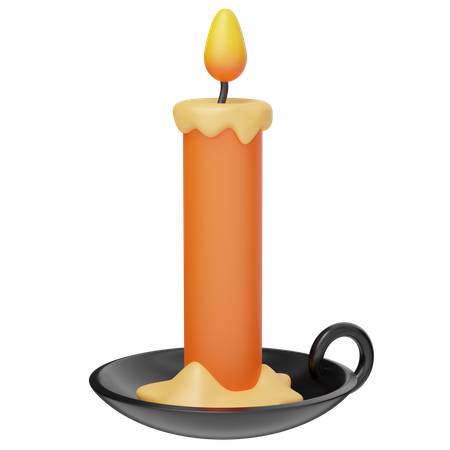 Vela de halloween  3D Icon
