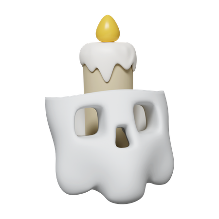 Vela de halloween  3D Icon