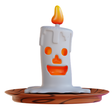 Vela de halloween  3D Icon