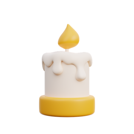 Vela do dia das bruxas  3D Icon