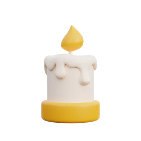 Vela do dia das bruxas  3D Icon