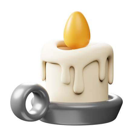 Vela de luz  3D Icon