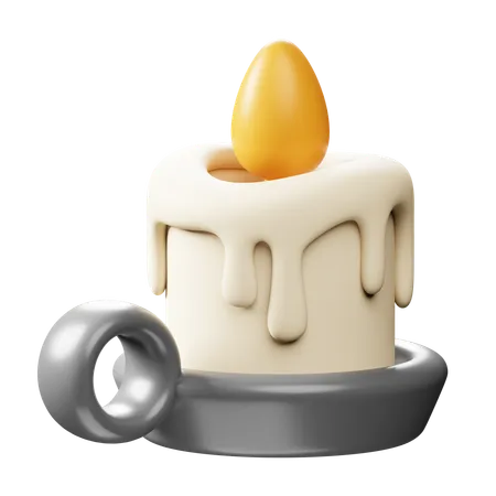 Vela de luz  3D Icon