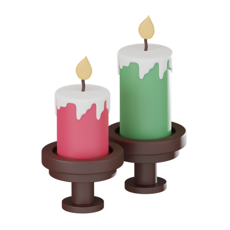 Vela de natal  3D Icon