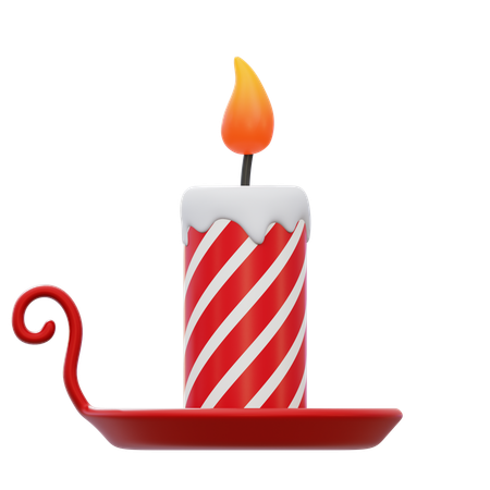 Vela de natal  3D Icon