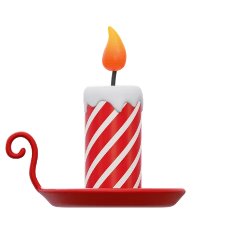 Vela de natal  3D Icon