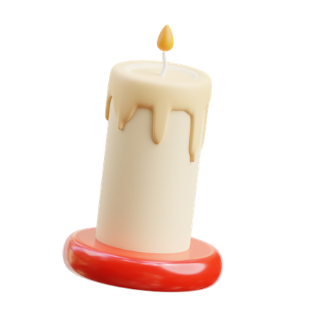 Vela de natal  3D Icon