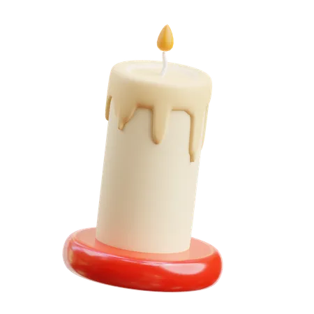 Vela de natal  3D Icon