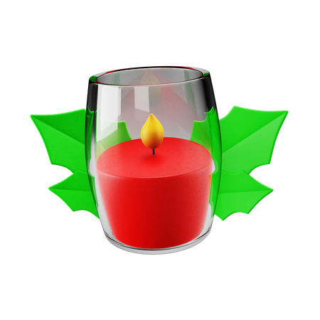 Vela de natal  3D Icon