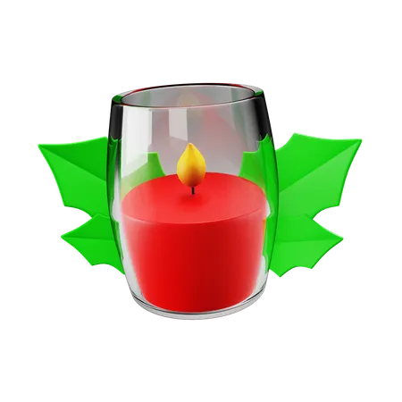 Vela de natal  3D Icon