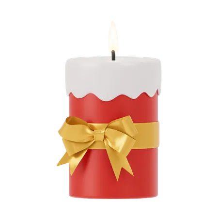 Vela de navidad  3D Icon