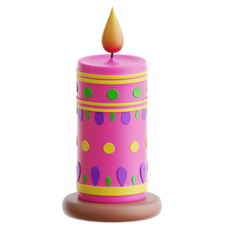 Vela de diwali  3D Icon