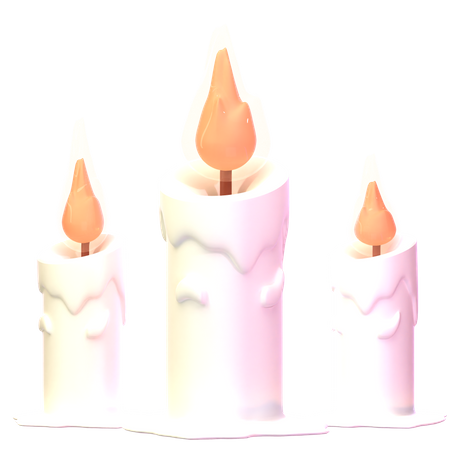 Vela do dia das bruxas  3D Icon