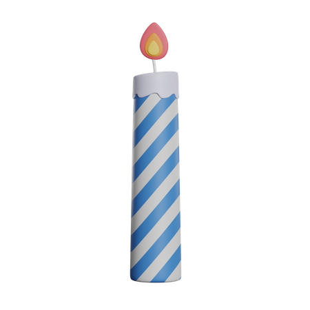 Vela encendida  3D Icon