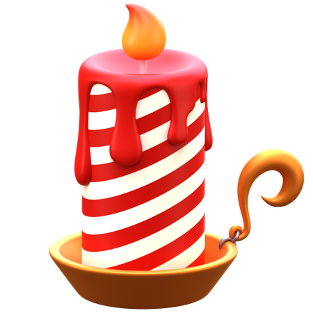 Vela roja  3D Icon