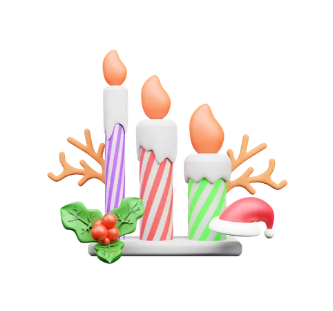 Velas  3D Icon