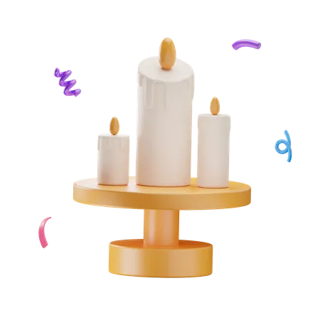 Velas  3D Icon