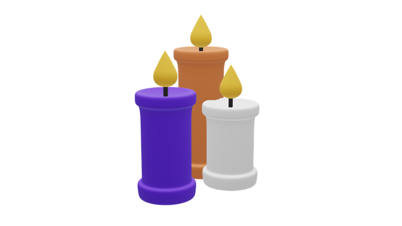 Velas  3D Icon