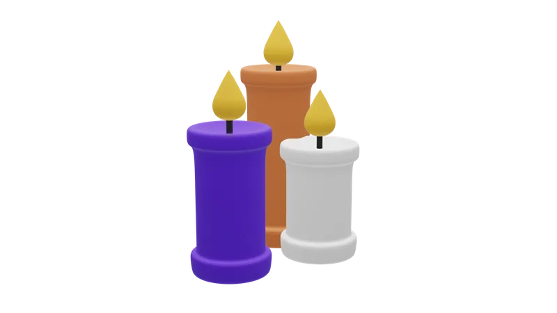 Velas  3D Icon