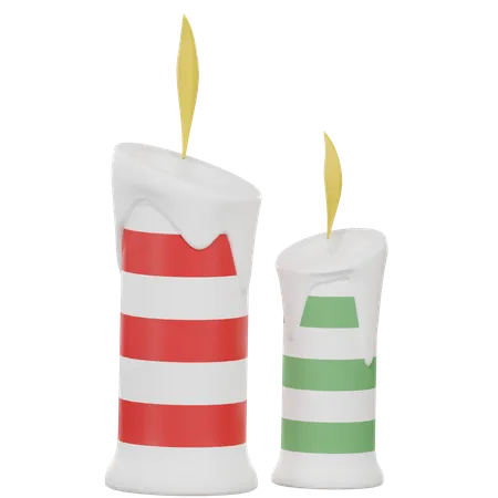 Velas acesas  3D Icon