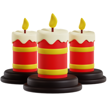 Velas chinesas  3D Icon