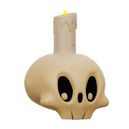 Velas de cabeça de caveira  3D Icon