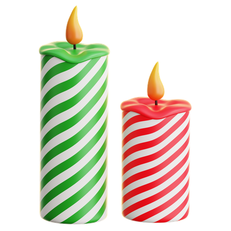 Velas de natal  3D Icon