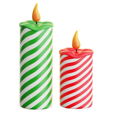 Velas de natal  3D Icon