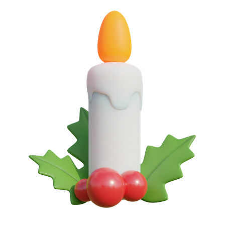 Velas de natal  3D Illustration