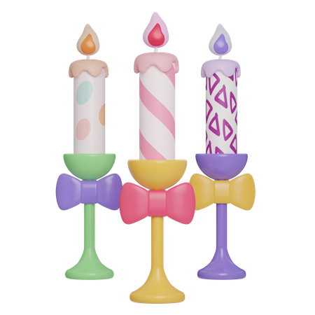 Velas de pascua  3D Icon