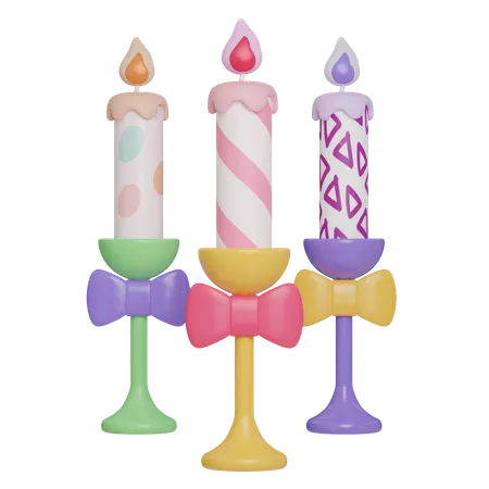 Velas de pascua  3D Icon